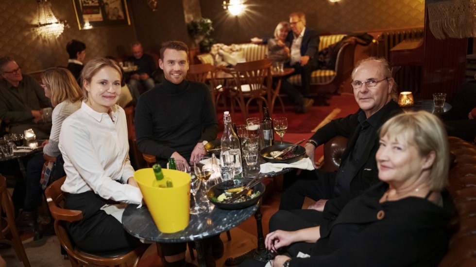 Besökarna Antonia Heidenborg, Victor Söderlund, Christer Heidenborg och Mari Heidenborg.