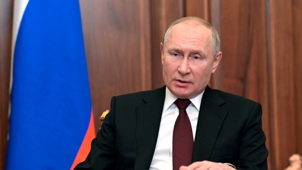 Huvudpersonen i konflikten: Rysslands president Vladimir Putin.
