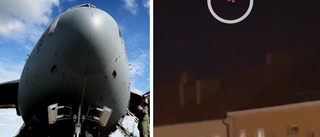 Linköpingsbor reagerade över flygande föremål – militärt jätteplan flög över centrum