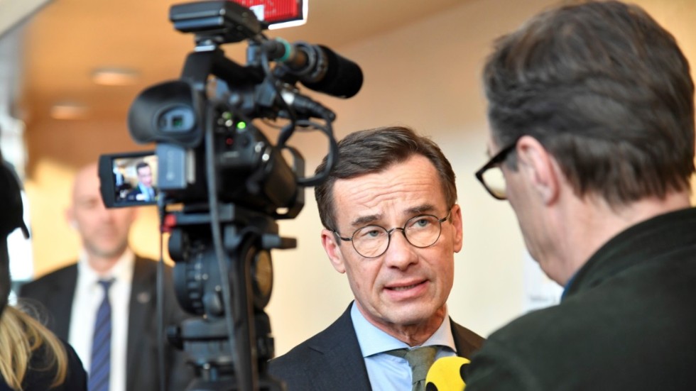 Moderaternas partiledare Ulf Kristersson kommenterar statsministerns regeringsförklaring.
