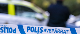 Stenkastning mot polis i Uppsala