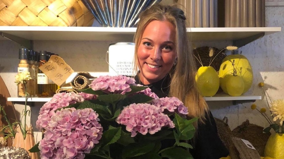 Klara Kågefors driver till vardags Fiore Floristdesign i Vimmerby.
