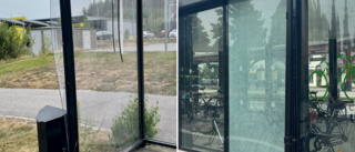 Vandaler slog till mot cykelgarage och busskur: "Det är inte gratis att förstöra"