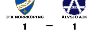 IFK Norrköping och Älvsjö AIK delade på poängen