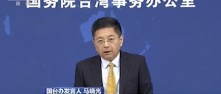 Kina lägger skulden på Taiwan