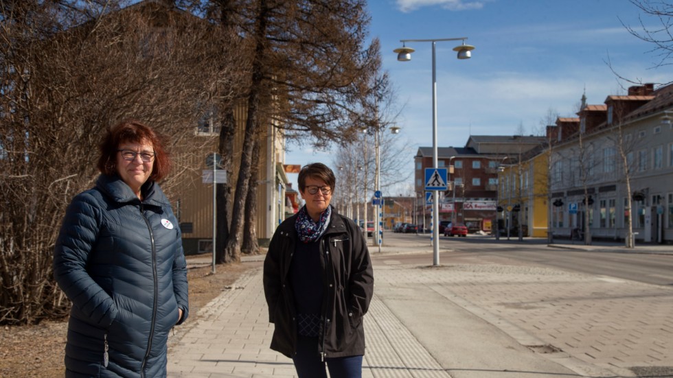 Kommunalrådet Sara Lundberg och kommunchefen Lena Ruth hoppas att regementet blir slutet på den negativa befolkningstrenden i Arvidsjaurs kommun.