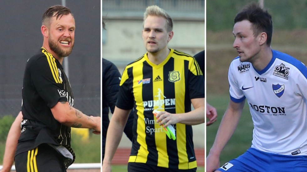 Rickard Thuresson, VIF, Ola Lindblom, Gullringen och Anton Carlsson IFK Tuna delger läget i sina lag i fotbollsfyran.