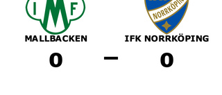 Mallbacken och IFK Norrköping kryssade