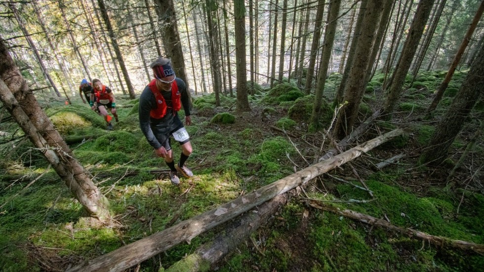 Många mil i utmanande terräng blev det för deltagarna i Östgöta Ultra Trail.