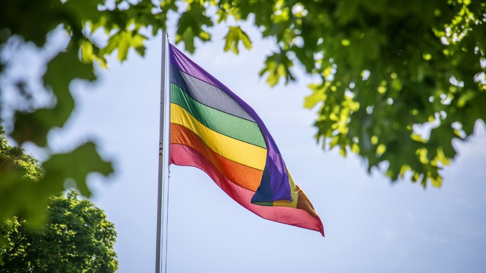 Prideflaggan var hissad vid stadshuset och vid Vimmerby Folkhögskola. Men natten till onsdagen blev flaggorna stulna.