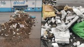 Morgonchocken: Hög med avfall dumpat framför entrén • "Gigantisk"