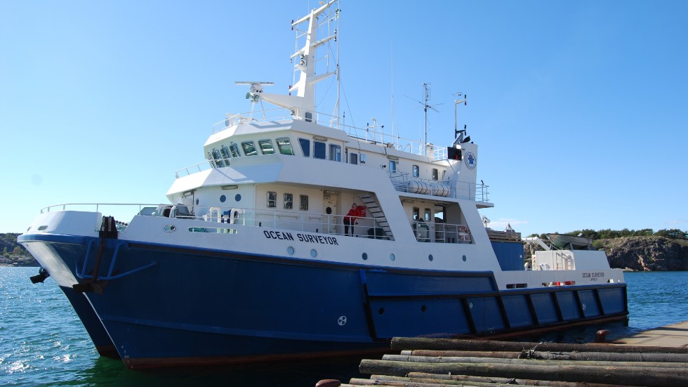 SGU:s undersökningsfartyg Ocean Surveyor ska leta möjliga lagringsplatser för koldioxid i Östersjön.