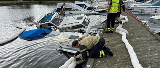 Två båtar började sjunka i Lindö – räddningstjänsten ryckte ut