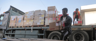 33 lastbilar med nödhjälp in i Gaza