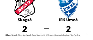 Kryss för Skogså hemma mot IFK Umeå