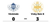 Visby Bois B segrare efter walk over från Väskinde