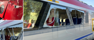 Efter kollisionen: Se bilder på tåget här • Trafiken igång igen