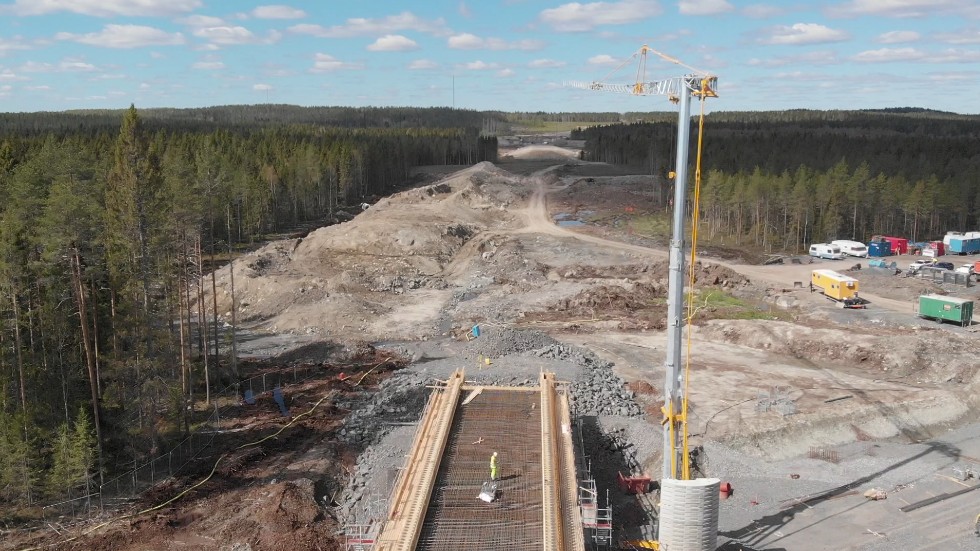 Norrbotniabanan har redan börjat byggas utanför Umeå och nu anser Trafikverket att resten av bygget måste snabbas på. Arkivbild.