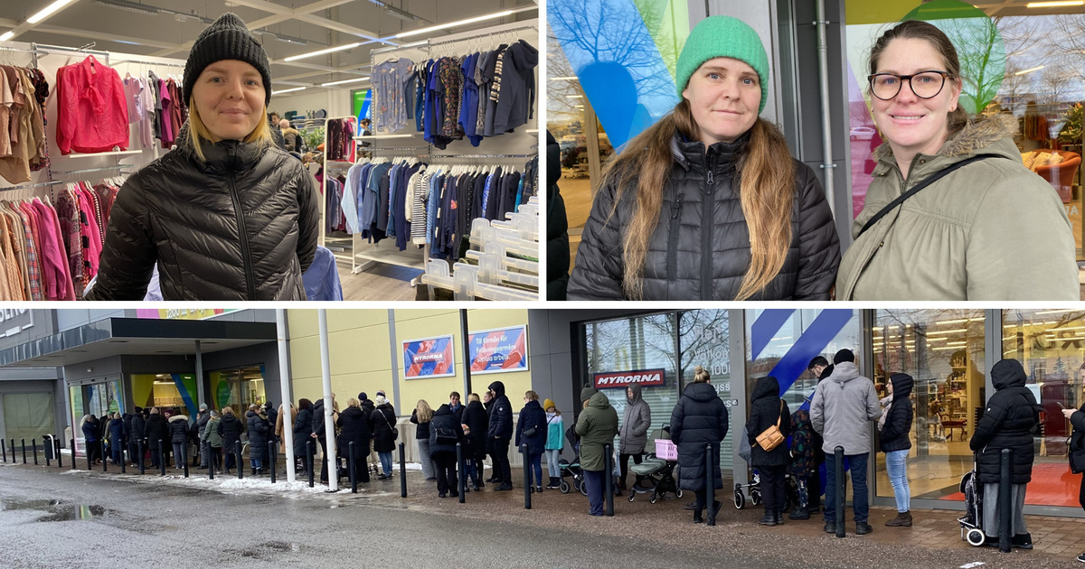 100 meter lång kö när nya butiken slår upp portarna i Linköping