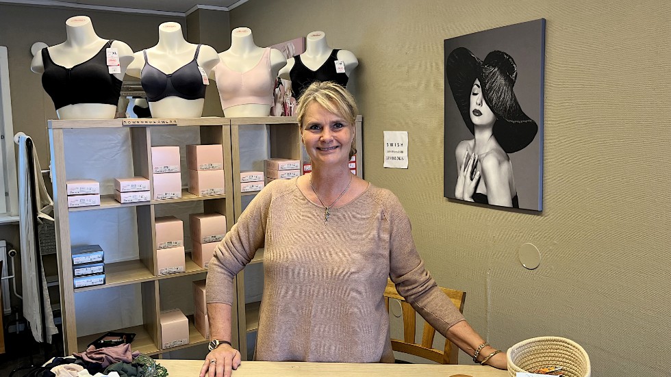 Maria Olsen siktar på att utveckla butikens behå- och underklädessortiment i samband med flytten till centrala Hultsfred.