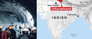 Alla oskadda i tunnelras i Indien