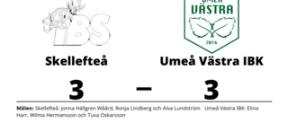 Äntligen poäng för Skellefteå mot Umeå Västra IBK