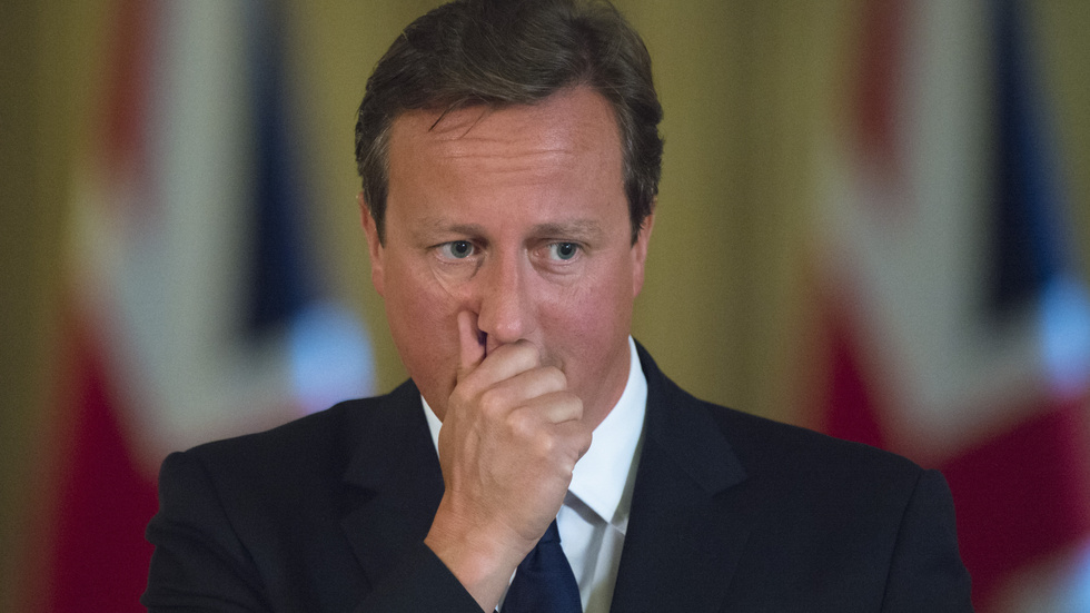 David Cameron vann två val som Tory-ledare 2005–16, men avgick i förtid efter förlusten i brexit-folkomröstningen den 23 juni 2016. Arkivbild.