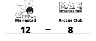 Förlust på bortaplan för Arccus Club mot Mariestad