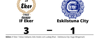 Hugo Wingemark målskytt - men Eskilstuna City föll