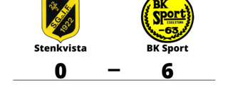 BK Sport utklassade Stenkvista på bortaplan