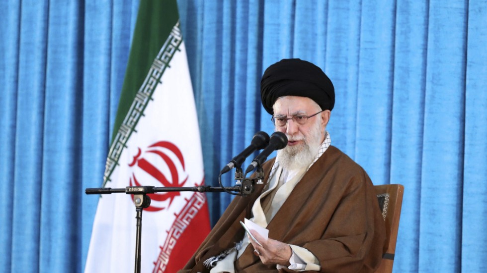 Irans ayatolla Ali Khamenei kräver att Sverige utlämnar koranbrännare. Arkivbild.