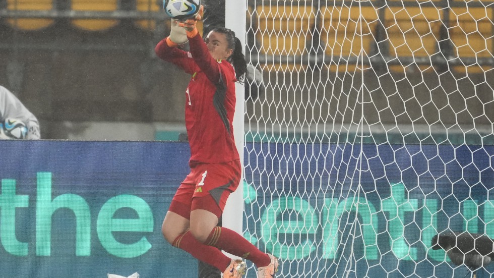 Zecira Musovic vaktade det svenska målet i VM-premiären mot Sydafrika.