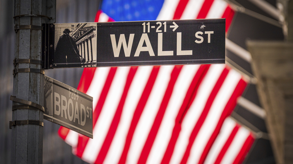Måndagen blev en dag med vikande kurser på Wall Street. Arkivbild.