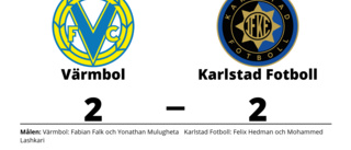 Värmbol kryssade mot Karlstad Fotboll