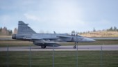 Stridsflygplan från fastlandet håller övning på Gotland 