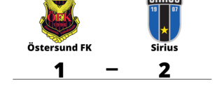 Sirius besegrade Östersund FK på bortaplan