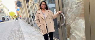 Sandra, 33, öppnar butik i centrala Linköping
