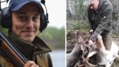 Jägaren Felix Eriksson räddade livet på två dovhjortar
