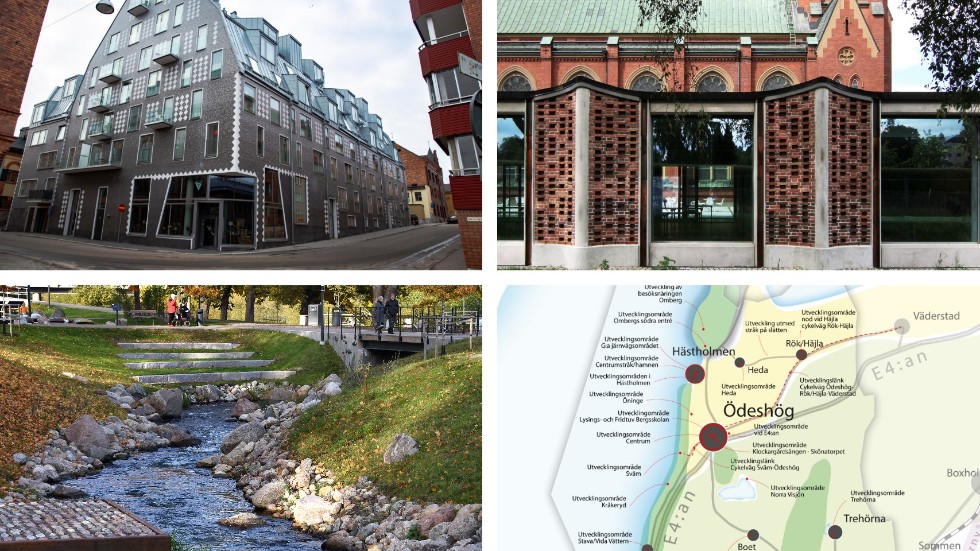 Garvaren, Matteus kyrka, Nykvarnsholmen och Ödeshögs översiktsplan tävlar om Östergötlands arkitekturpris 2020.