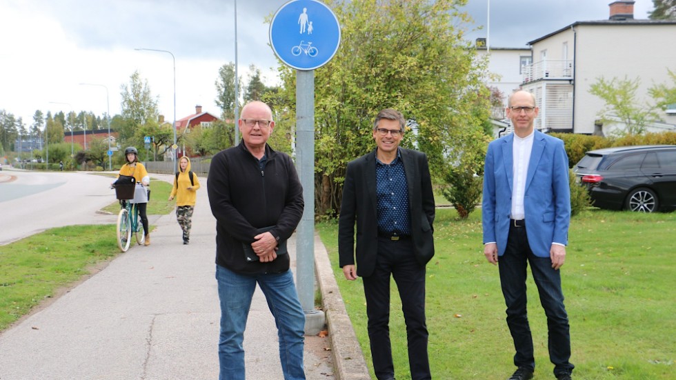 Ulf Larsson, Lars Rosander och Per-Inge Pettersson berättar om arbetet mot en bättre folkhälsa i Hultsfreds kommun. Ett arbete som i mångt och mycket går ut på att få fler att börja motionera.