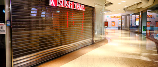 Sushi Yama har stängt – köpcentret 21:an nästan tomt