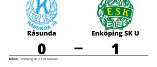 Elsa Källman matchhjälte för Enköping SK U borta mot Råsunda