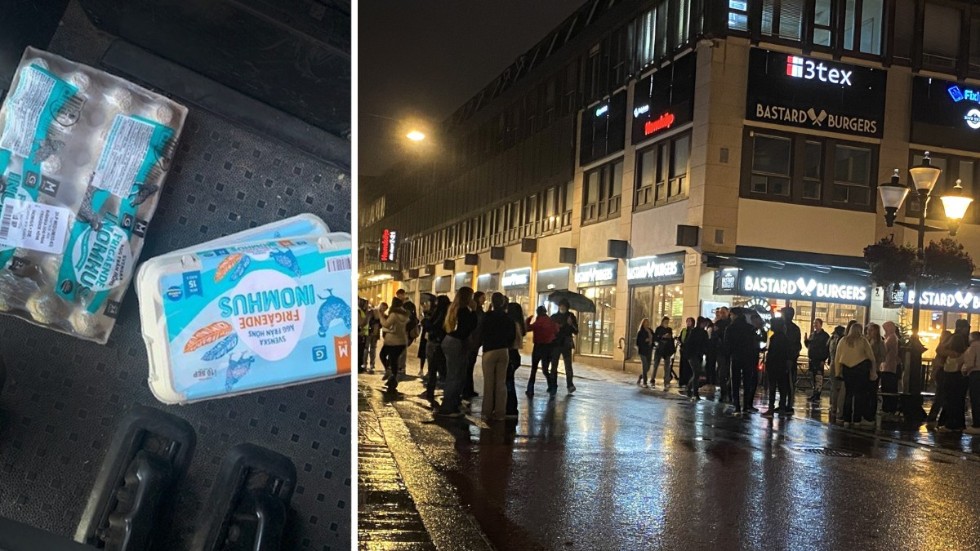 De unga i Linköpings kriminella miljö går ner på Hemköp, köper ägg och kastar dem på eleverna som står klassvis på Stora torget. Polisen har inte varit bemannade för att göra något åt det. Kommunens ordningsvakter tittar på, skriver en Linköpingsbo.