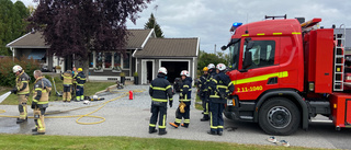 Garage rökskadat efter brand i Öjebyn