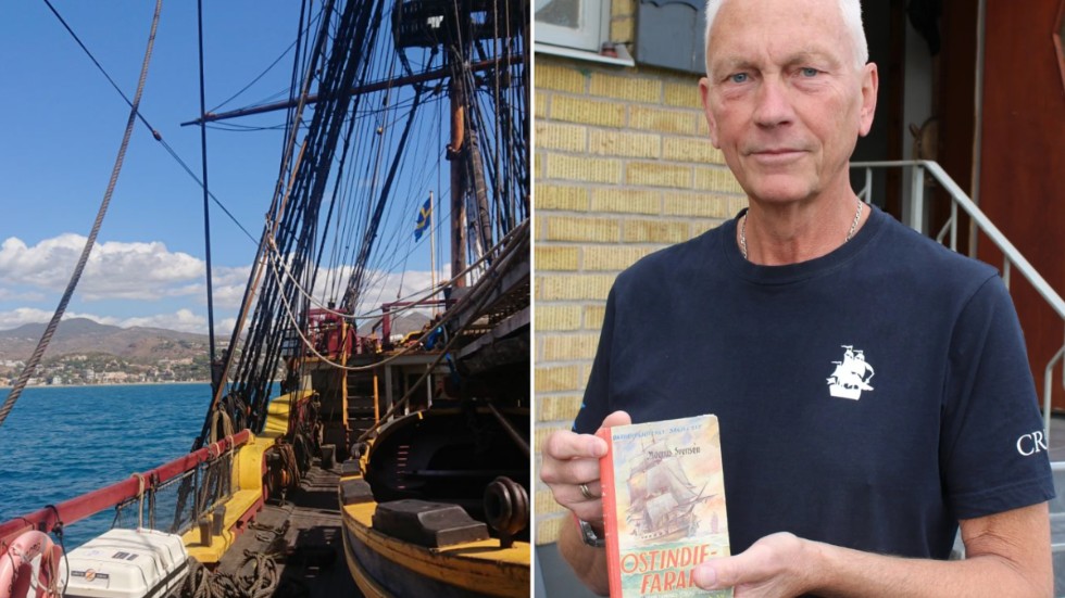 Peder Rannemalm från Vimmerby är nu ute på sina andra omgång som kökschef ombord på den svenska ostindiefararen. Skeppet befinner sig nu i Medelhavet där det ska övervintra för att fortsätta resan till Kina nästa år.