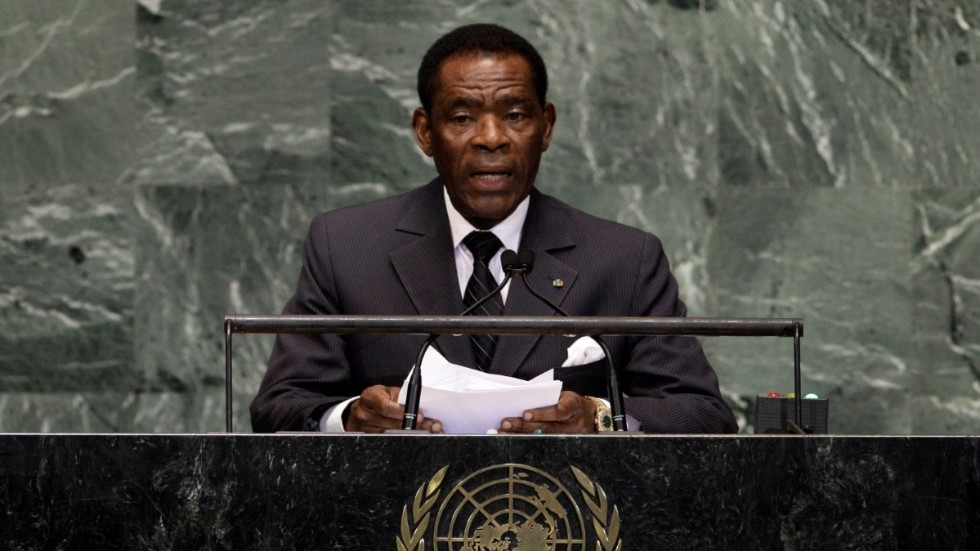 Ekvatorialguineas president Teodoro Obiang Nguema Mbasogo. Arkivbild.