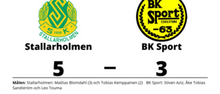 Förlust för BK Sport borta mot Stallarholmen