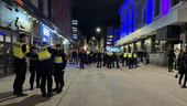Tumult på Ågatan – flera poliser var på plats