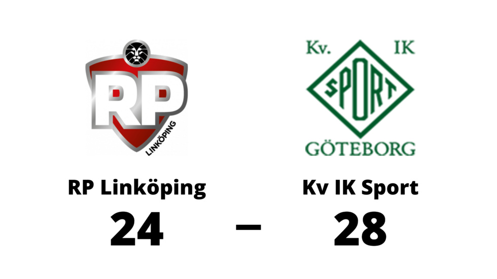 RP IF Linköping förlorade mot Kv IK Sport