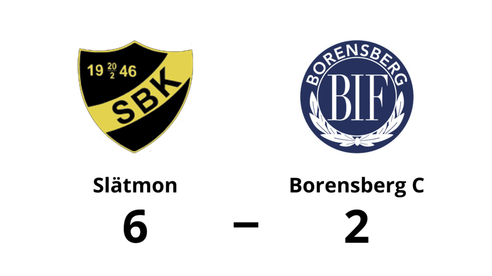 Slätmons BK vann mot Borensbergs IF FK C